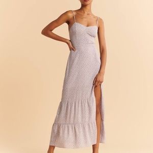 Abercrombie & Fitch Best Dressed Guest Lavender/Lilac Floral Maxi Dress